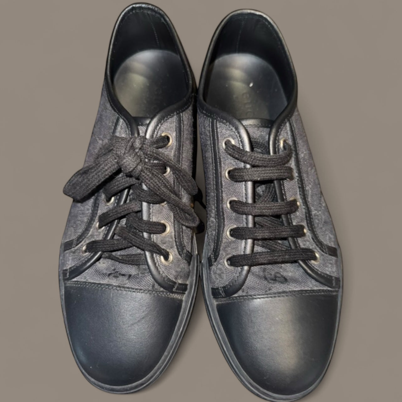 GUCCI GG canvas black Ace shoes sneakers