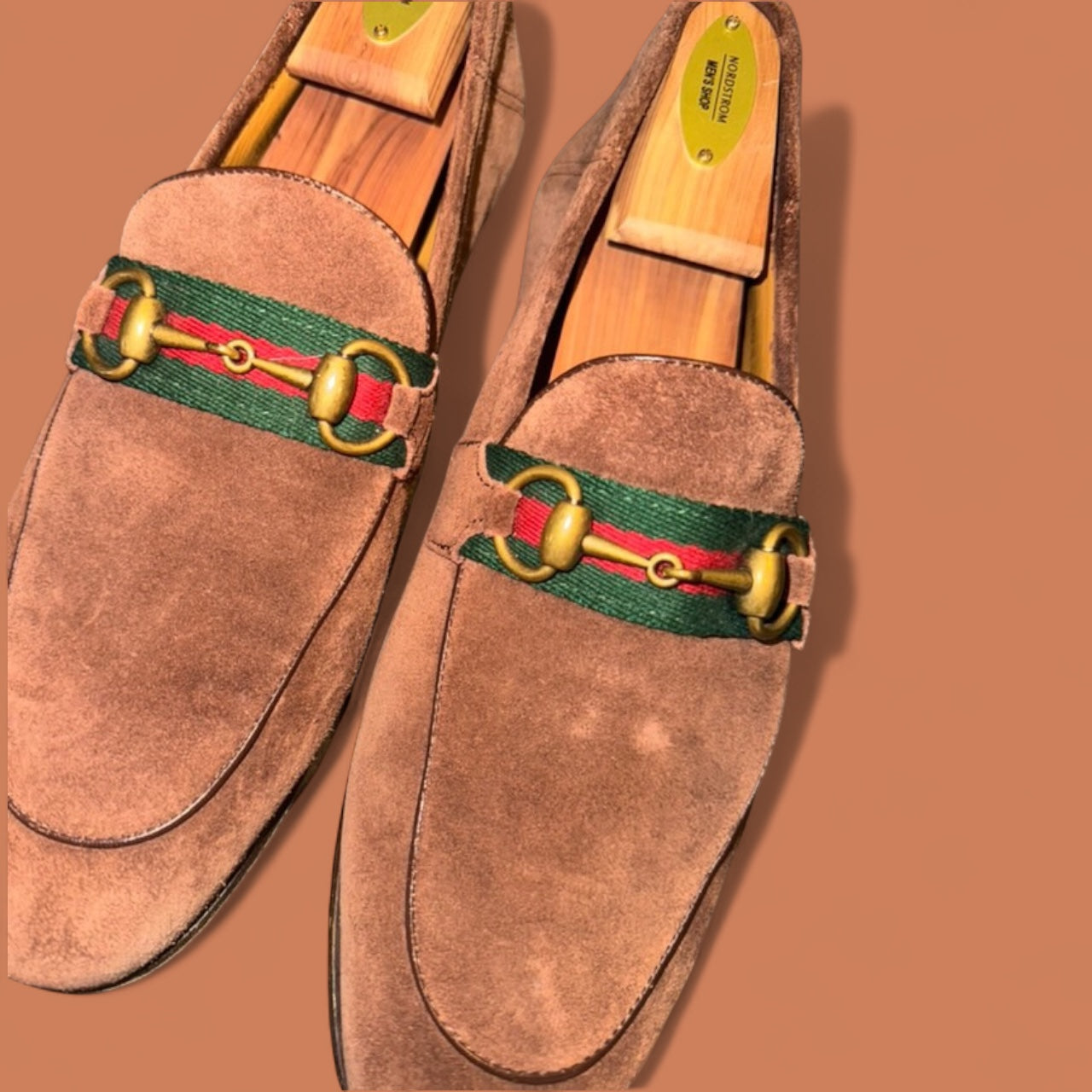 Gucci Men's Paride Web Stripe Bit Loafers