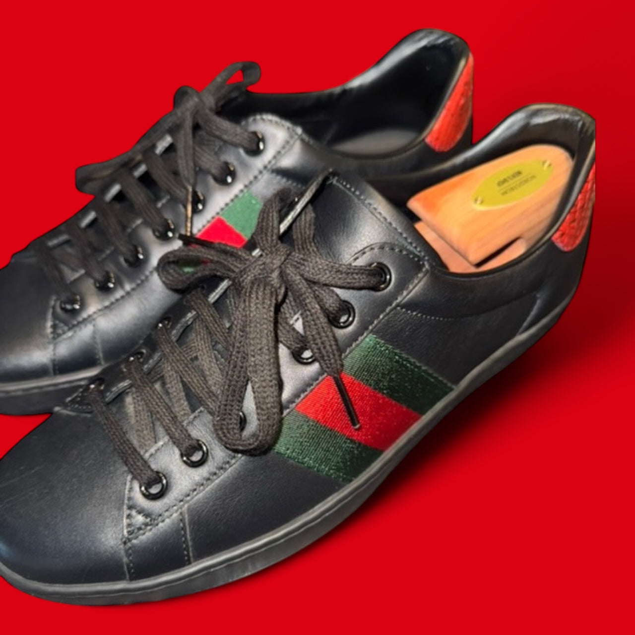 Gucci Ace Leather 'Black'