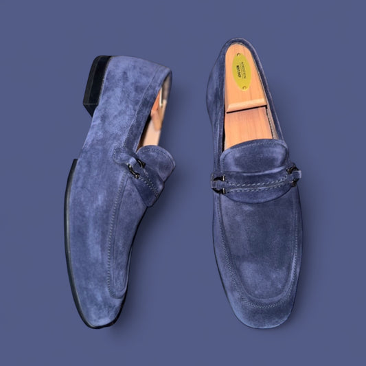 Salvatore Ferragamo Navy Blu Loafers