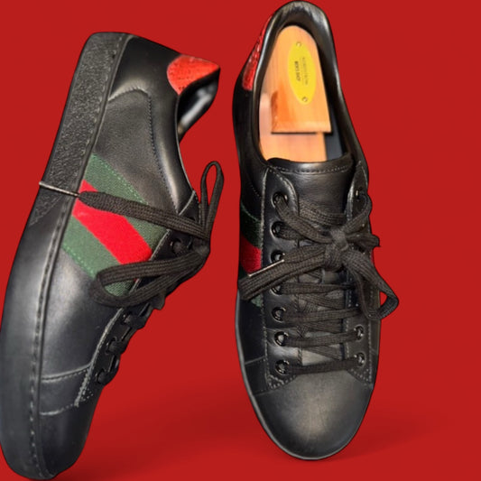 Gucci Ace Leather 'Black'